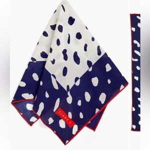 Clare V. Colorblocked Cotton Scarf